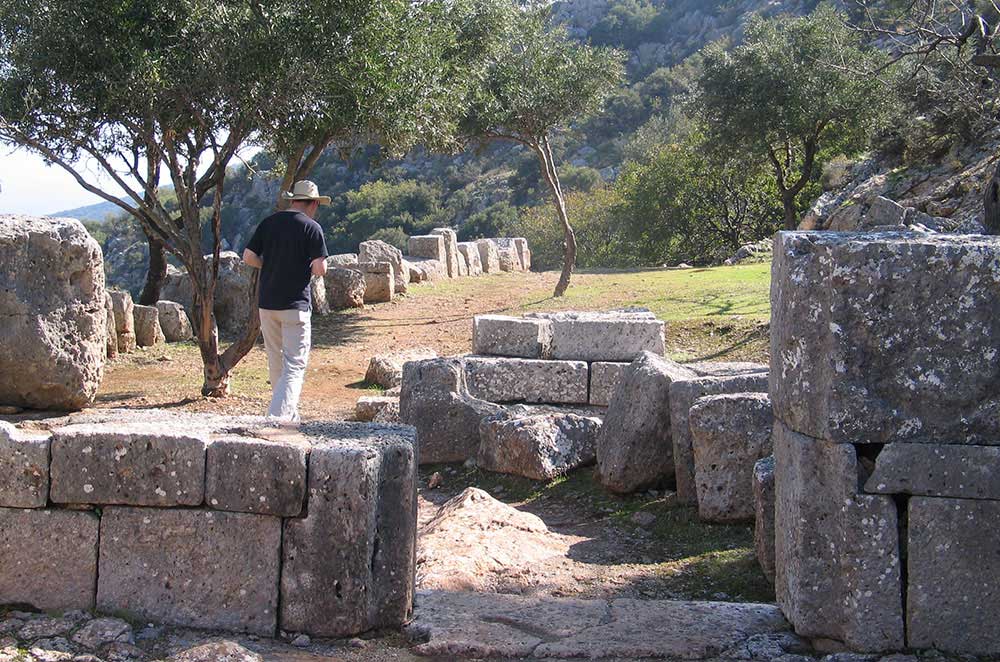Wunderschne Dorische Ruinensttte Auf Kreta Bildernull